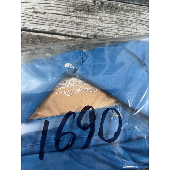 Straight Down Men's M Blue Martini Print Performance Golf Polo Shirt‎ - Picture 5 of 5